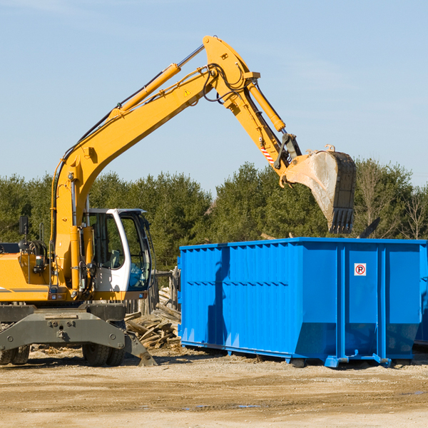 are there any restrictions on where a residential dumpster can be placed in Williamsburg